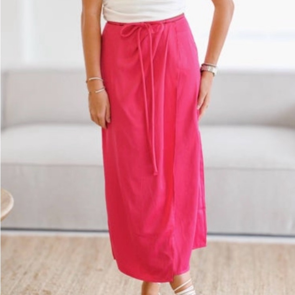 Ina Vibrant Pink Maxi Skirt